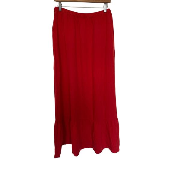 NWT Calypso St. Barth Vintagelook Linen Blend Ruffle Maxi, M - Picture 2 of 6